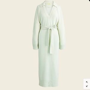 NWT J.Crew Cashmere belted sweater dress size XS/S Mint green